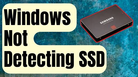 ssd not detected in boot mode